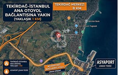 Tekirdağ Süleymanpaşa Barbaros Mah. Satılık 16700 m² Arsa