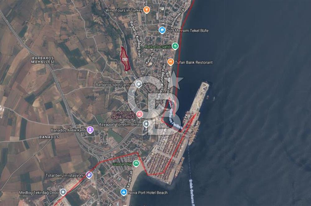 Tekirdağ Süleymanpaşa Barbaros Mah. Satılık 16700 m² Arsa