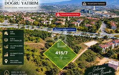 İZMİT MALTA MAH. 2.151 m² SATILIK ARSA | EMSAL 0.40 | 6.50 m