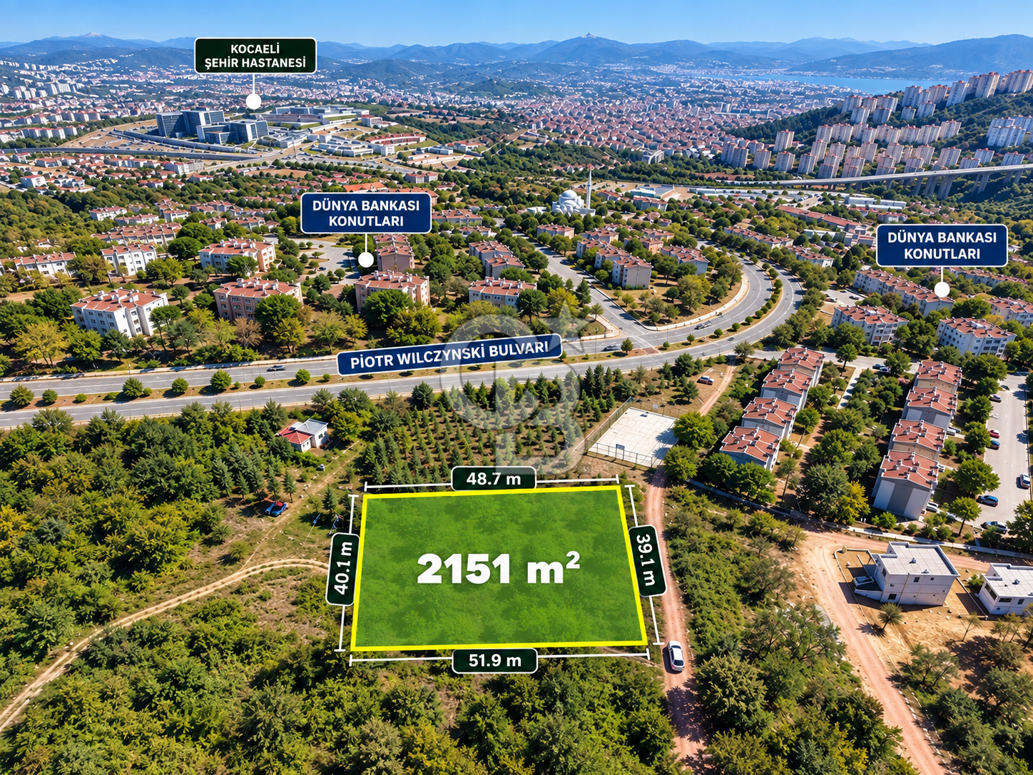 İZMİT MALTA MAH. 2.151 m² SATILIK ARSA | EMSAL 0.40 | 6.50 m