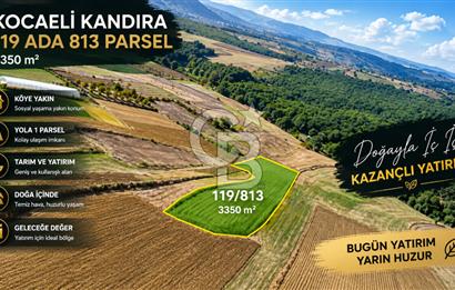 KANDIRA KIRKARMUT'TA SATILIK 3.350 m² TARLA | YOLA 1 PARSEL