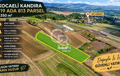 KANDIRA KIRKARMUT'TA SATILIK 3.350 m² TARLA | YOLA 1 PARSEL