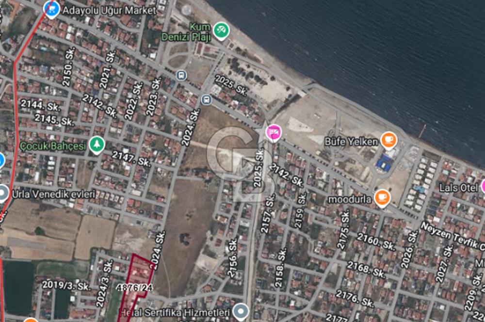 URLA İSKELE BÖLGESİNE ÇOK YAKIN DENİZE 600 METRE SATILIK TARLA