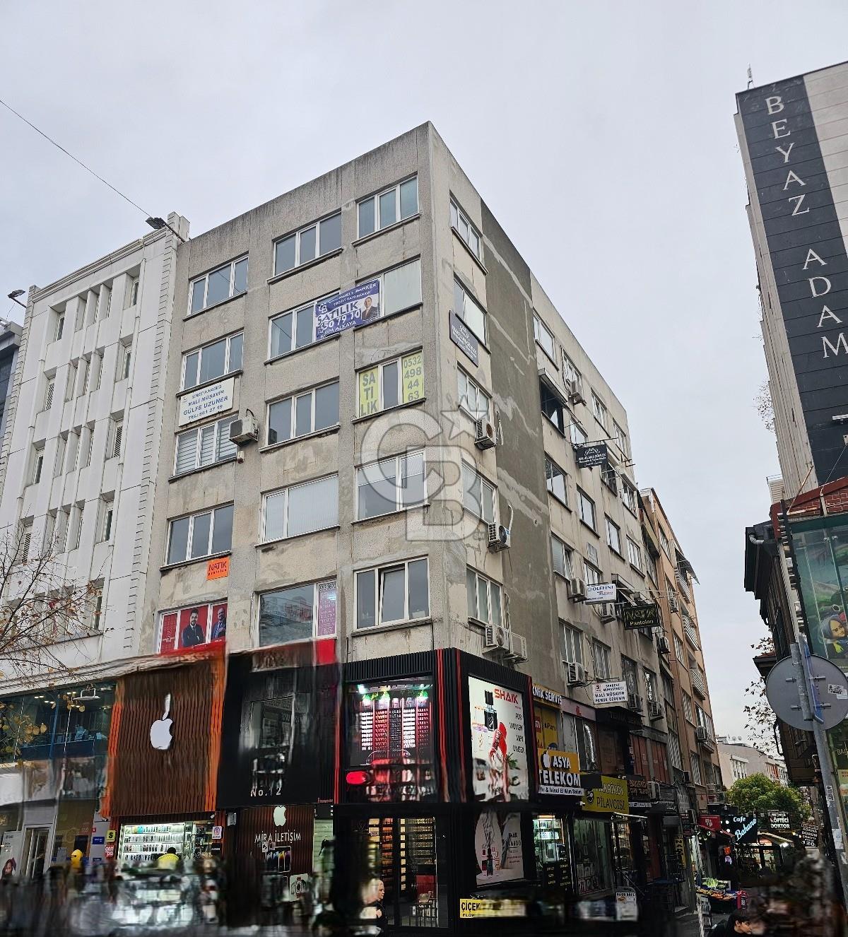 BAKIRKÖY İSTANBUL CADDESİNE 6 MT CEPHELİ KÖŞE SATILIK 45M2 OFİS