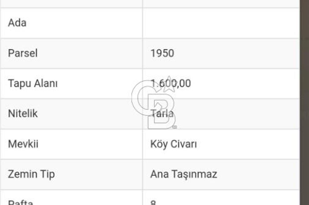 ŞEHZADELER HAMZABEYLİ'DE KÖY CİVARINDA 1.600 m² TARLA