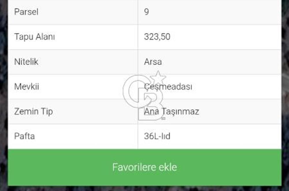 İZMİR/SELÇUK BELEVİ ÇEŞMEADASINDA ARSA-YATIRIMLIK FIRSAT