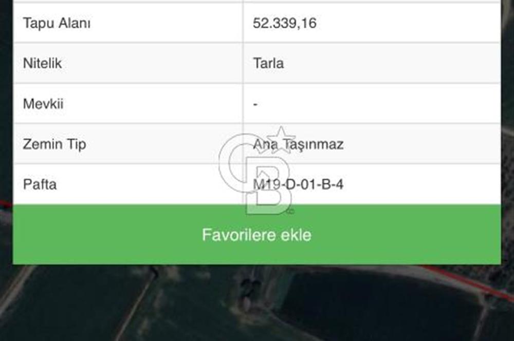 Aydın Söke Çalışlı Mah. Yola Sıfır 52.339 m² Satılık Tarla
