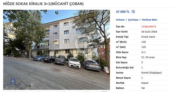 NİĞDE SOKAK KİRALIK 3+1(MÜCAHİT ÇOBAN) - 375366