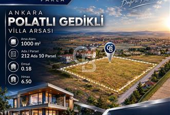 POLATLI GEDİKLİ DE SATILIK 1000 m² VİLLA ARSASI - 1 - 375391