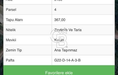 YALOVA TERMAL AKKÖYDE DENİZ MANZARALI 367M2 SATILIK ARSA