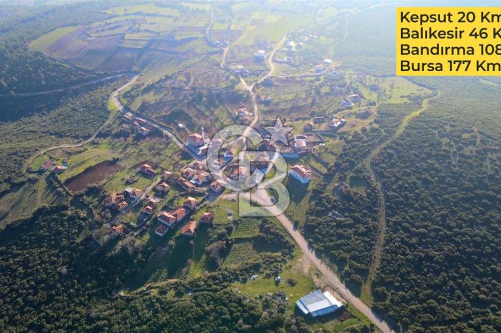 BALIKESİR KEPSUT GÖBEL'DE SATILIK VİLLA İMARLI MÜSTAKİL ARSA