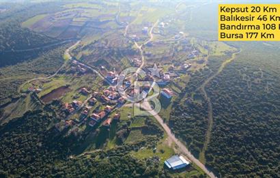 BALIKESİR KEPSUT GÖBEL'DE SATILIK VİLLA İMARLI MÜSTAKİL ARSA
