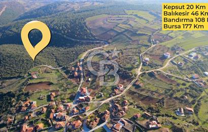BALIKESİR KEPSUT GÖBEL'DE SATILIK VİLLA İMARLI MÜSTAKİL ARSA