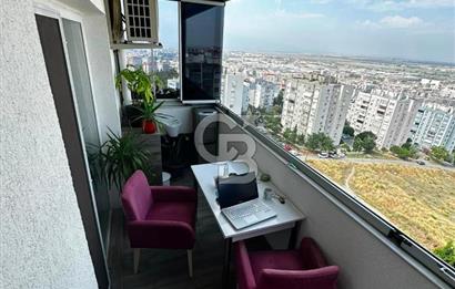 Çiğli Palmiye Park Terasta Mimari Tasarımlı Büyük Tip 2+1 Daire