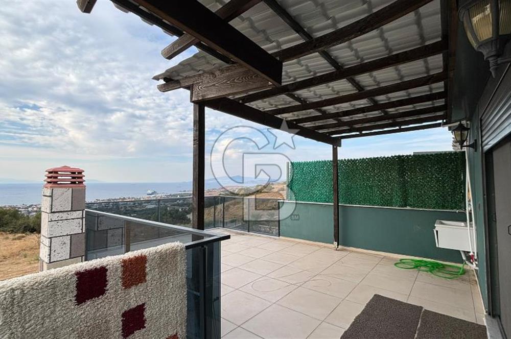 İZMİR FOÇA KOZBEYLİ SATILIK 3+1 TRİPLEKS HAVUZLU VİLLA CB PH