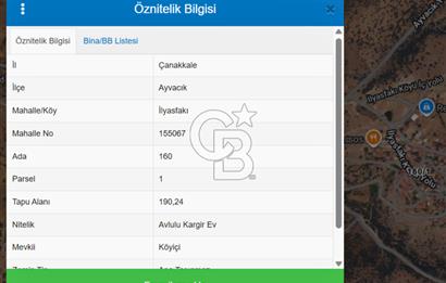 Çanakkale Ayvacık İlyasfakı Etrafı Komple Yol %80 İmarlı Arsa