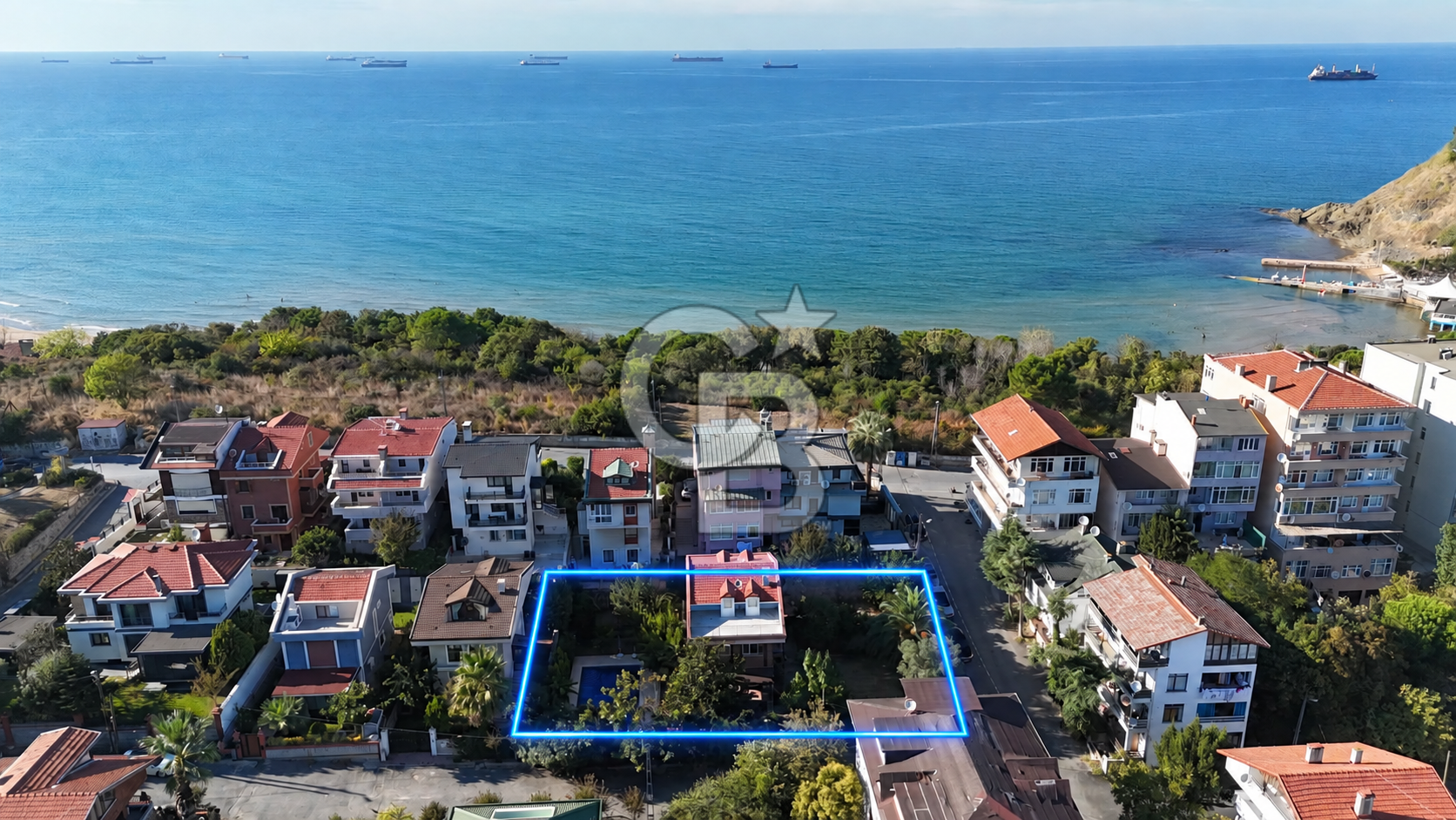 SARIYER KİLYOSTA 786M² DENİZ 1.PARSEL HAVUZLU SATILIK VİLLA&ARSA