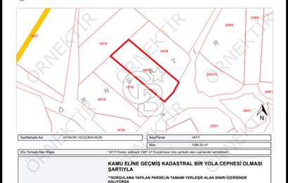 Çanakkale Ayvacık Küçükhusun Harika Doğa ve Baraj Manzaralı Arsa