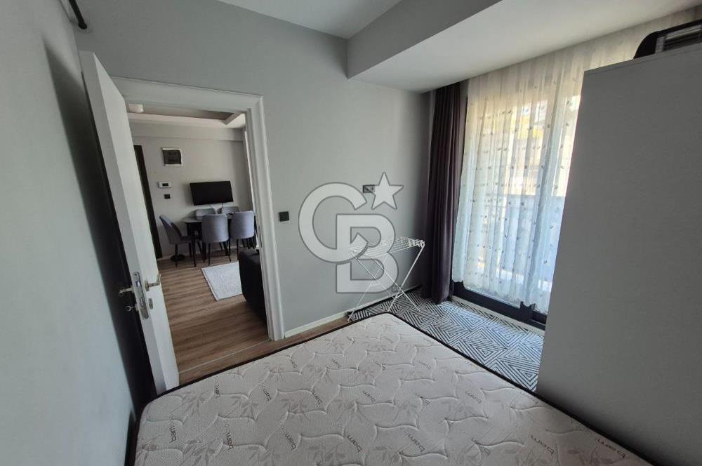 Karşıyaka Anadolu Cad. Yakını Lüks Binada Tam Eşyalı 1+1 Kiralık Daire