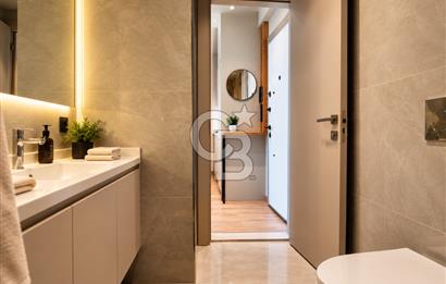 ÇANDARLI'DA 1+1 HAVUZLU GÜVENLİKLİ SİTE'DE SATILIK 55m2 DAİRE