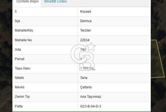 Kocaeli Derince Terzilerde 1.594 m² Yatırımlık Tarla - 1 - 375839