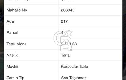 Körfez Çıraklı'da Yola Cepheli 5.713 m² Satılık Müstakil Tarla