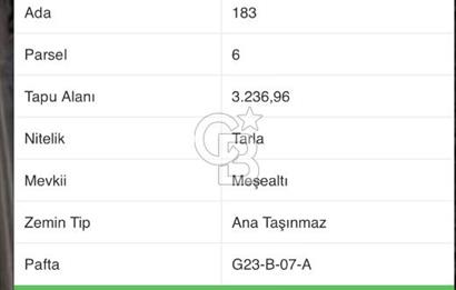 Körfez Cuma'da Yola Cepheli 3.236 m² Satılık Müstakil Tarla