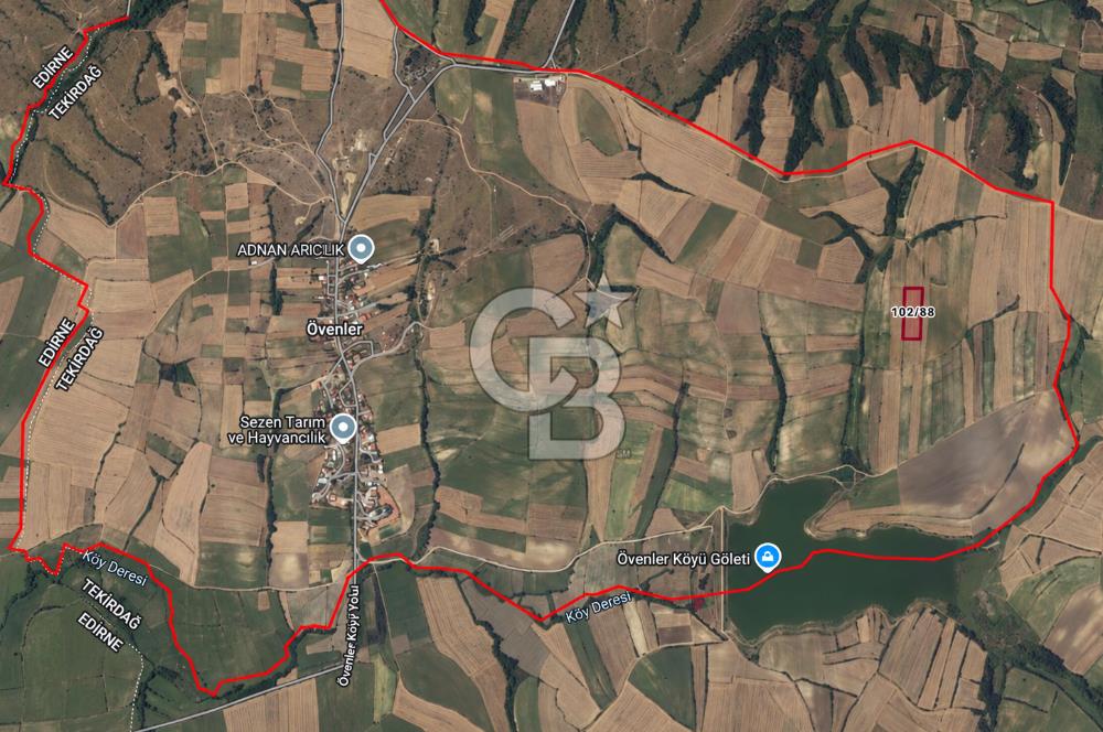 TEKİRDAĞ HAYRABOLU ÖVENLERDE 7.712 m² TEK TAPU SATILIK TARLA