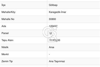 Gölbaşı Karagedik'te Satılık 200m² Konut İmarlı Arsa Hissesi - 1 - 375951