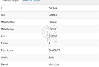 Ankara Gölbaşı Hallaçlı Satılık Tarla - 5 - 375960