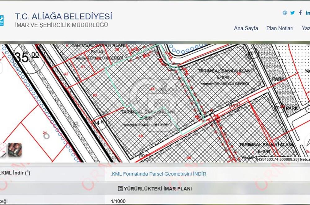 ALİAĞA HELVACI'DA (36667 m²) SATILIK ARSA