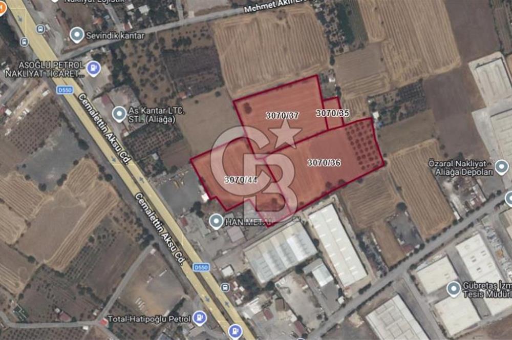 ALİAĞA HELVACI'DA (36667 m²) SATILIK ARSA