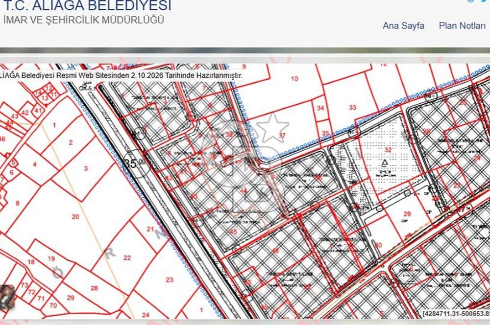 ALİAĞA HELVACI'DA (36667 m²) SATILIK ARSA