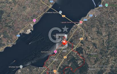 LAPSEKİ SULUCADA YOLA CEPHELİ 2.434 M² SATILIK TARLA