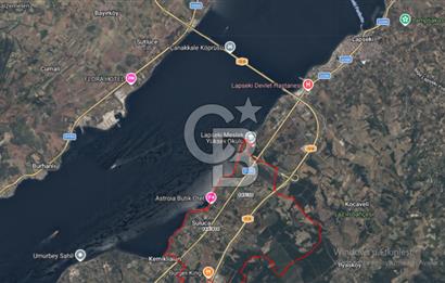 LAPSEKİ SULUCADA YOLA CEPHELİ 2.434 M² SATILIK TARLA