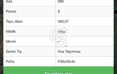 Samsun Tekkeköy Aşağıçinik'te 4 Kat İmarlı Arsa