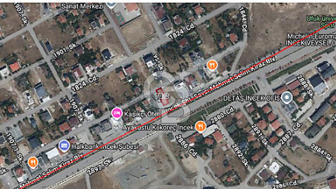 Ahlatlıbel de Bulvar Cepheli Satılık 352 m2 Ticari ARSA
