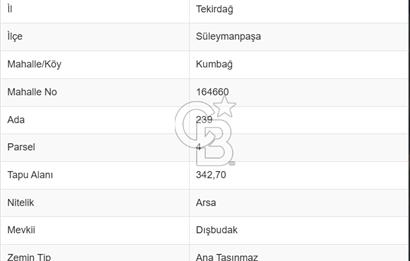 KUMBAĞ'DA DENİZE YAKIN, SATILIK İMARLI ARSA
