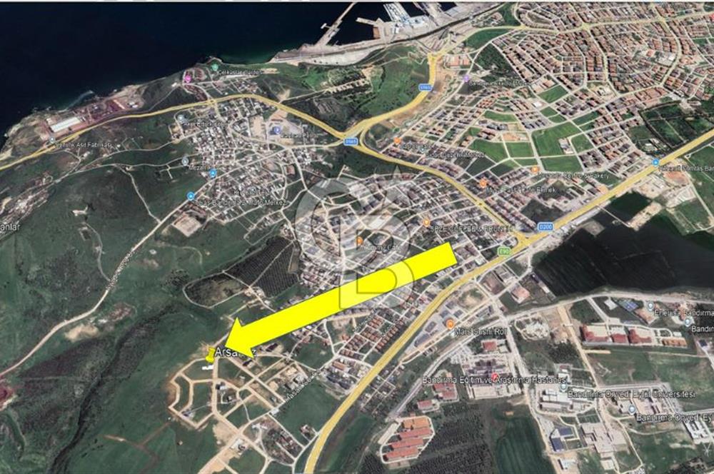BANDIRMA'nın EN GÜZEL LOKASYONUNDA 6 KAT İMARLI SATILIK ARSA