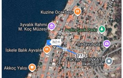 AYVALIK'TA SATILIK KONUT İMARLI, DENİZ MANZARALI ARSA