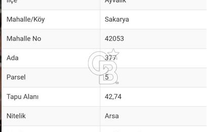AYVALIK'TA DENİZ MANZARALI, KONUT İMARLI SATILIK ARSA