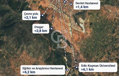 Muğla Menteşe Karamehmet Mahallesi’nde Satılık 823,49 m² Konut İmarlı Arsa