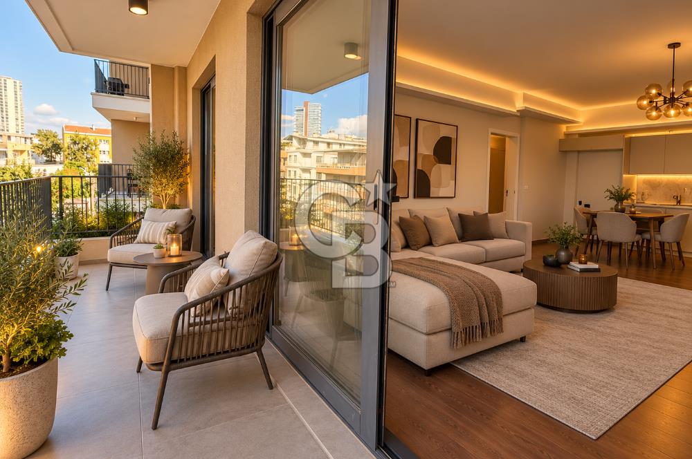 BORNOVA YEŞİLOVA İKON CADDE'DE 2+1 ARAKAT 94m2 SATILIK LÜKS DAİRE