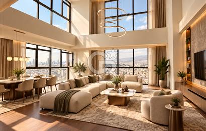 BORNOVA YEŞİLOVA İKON LIVE | 5+1 LOFT DUBLEKS | 475 M² | KÖRFEZ & ŞEHİR MANZARALI