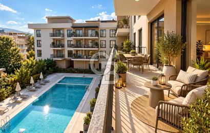 BORNOVA YEŞİLOVA İKON CADDE'DE 2+1 ARAKAT 94m2 SATILIK LÜKS DAİRE