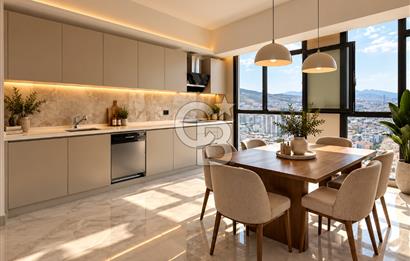 BORNOVA YEŞİLOVA İKON LIVE | 5+1 LOFT DUBLEKS | 475 M² | KÖRFEZ & ŞEHİR MANZARALI