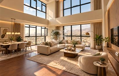 BORNOVA YEŞİLOVA İKON LIVE | 5+1 LOFT DUBLEKS | 475 M² | KÖRFEZ & ŞEHİR MANZARALI