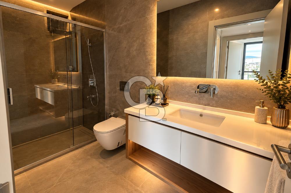BORNOVA YEŞİLOVA İKON CADDE'DE 2+1 ARAKAT 94m2 SATILIK LÜKS DAİRE