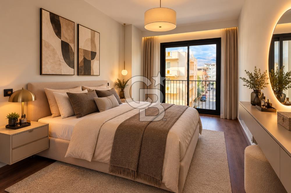 BORNOVA YEŞİLOVA İKON CADDE'DE 2+1 ARAKAT 94m2 SATILIK LÜKS DAİRE