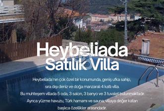 Heybeliada Satılık 400 m2 kullanımlı 800 m2 bahçe içinde yüzme havuzlu saunalı villa.. - 1 - 376361